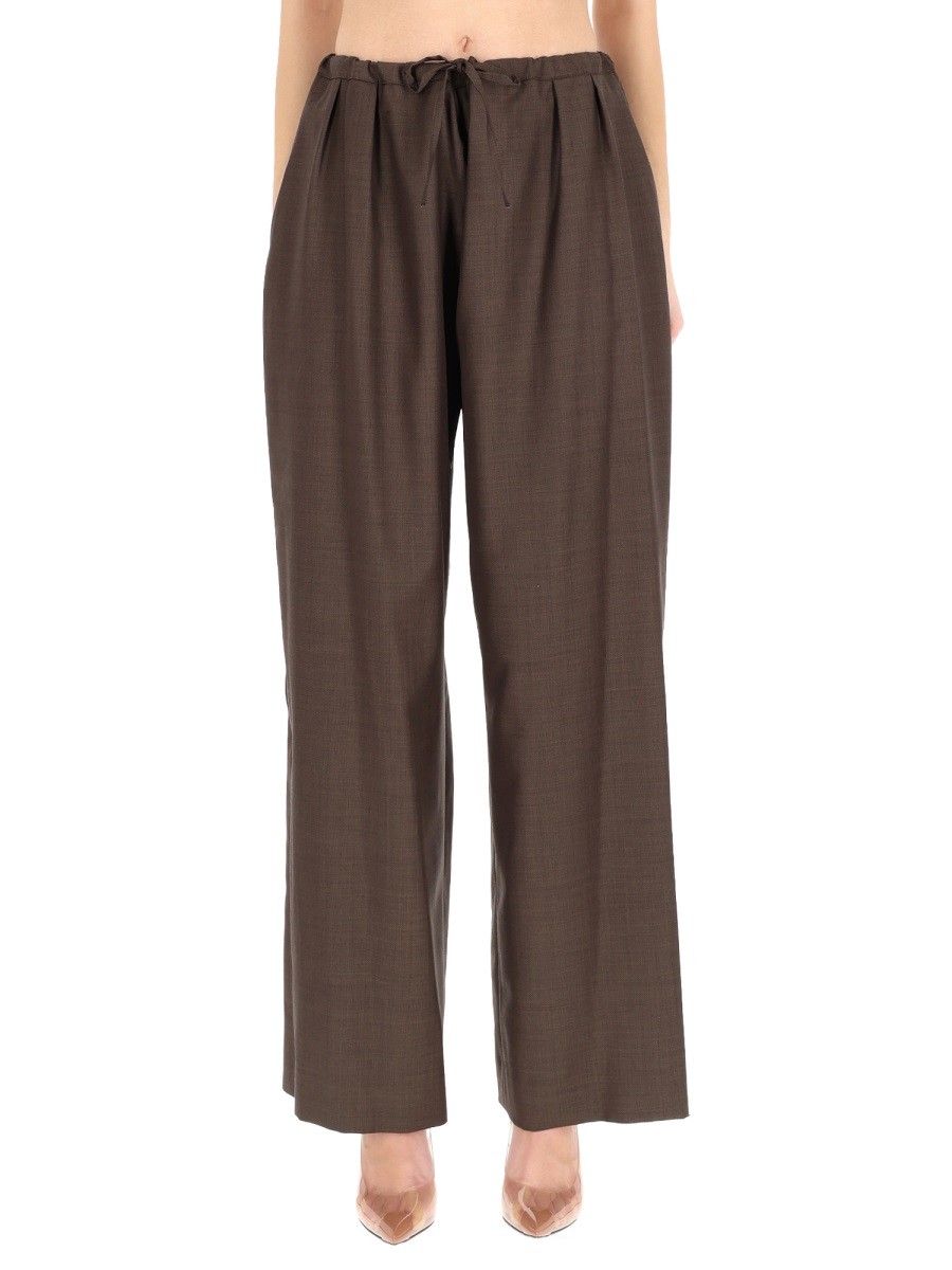 Refresh your wardrobe with the LOULOU DE SAISON women's PANTS "COVE" in Brown