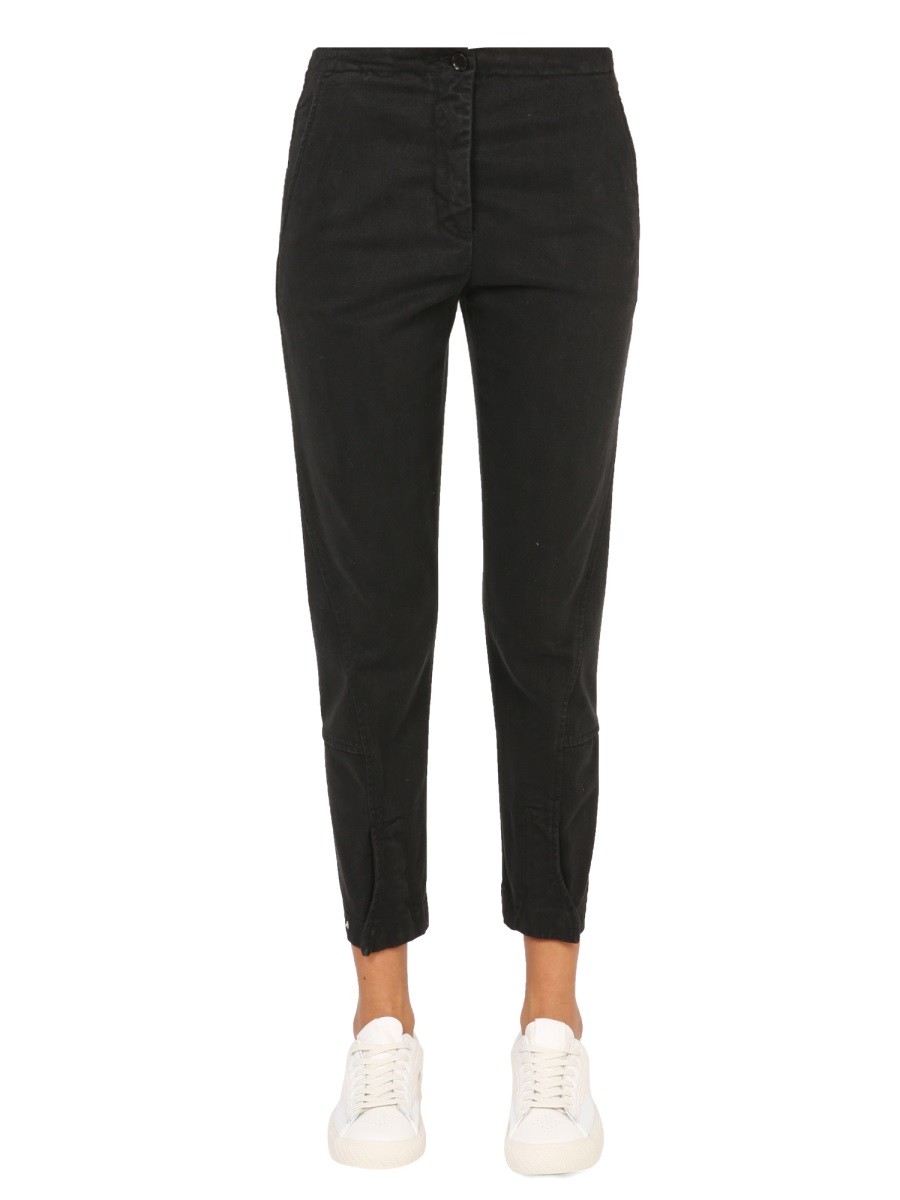 Discover the authentic ASPESI women's PANTS "FRANK" in Black