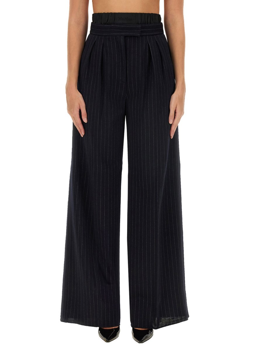 Discover the authentic Max Mara women's PANTS "PIROGUES" in Blue
