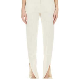 Discover the authentic JACQUEMUS women's PANTS "TIBAU" in White