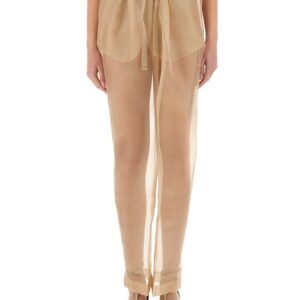 Discover the authentic KHAITE women's PANTS "TRENTON" in Nude