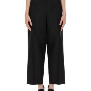Explore the authentic Fendi women's PANTS WITH ASYMMETRICAL WAIST in Black