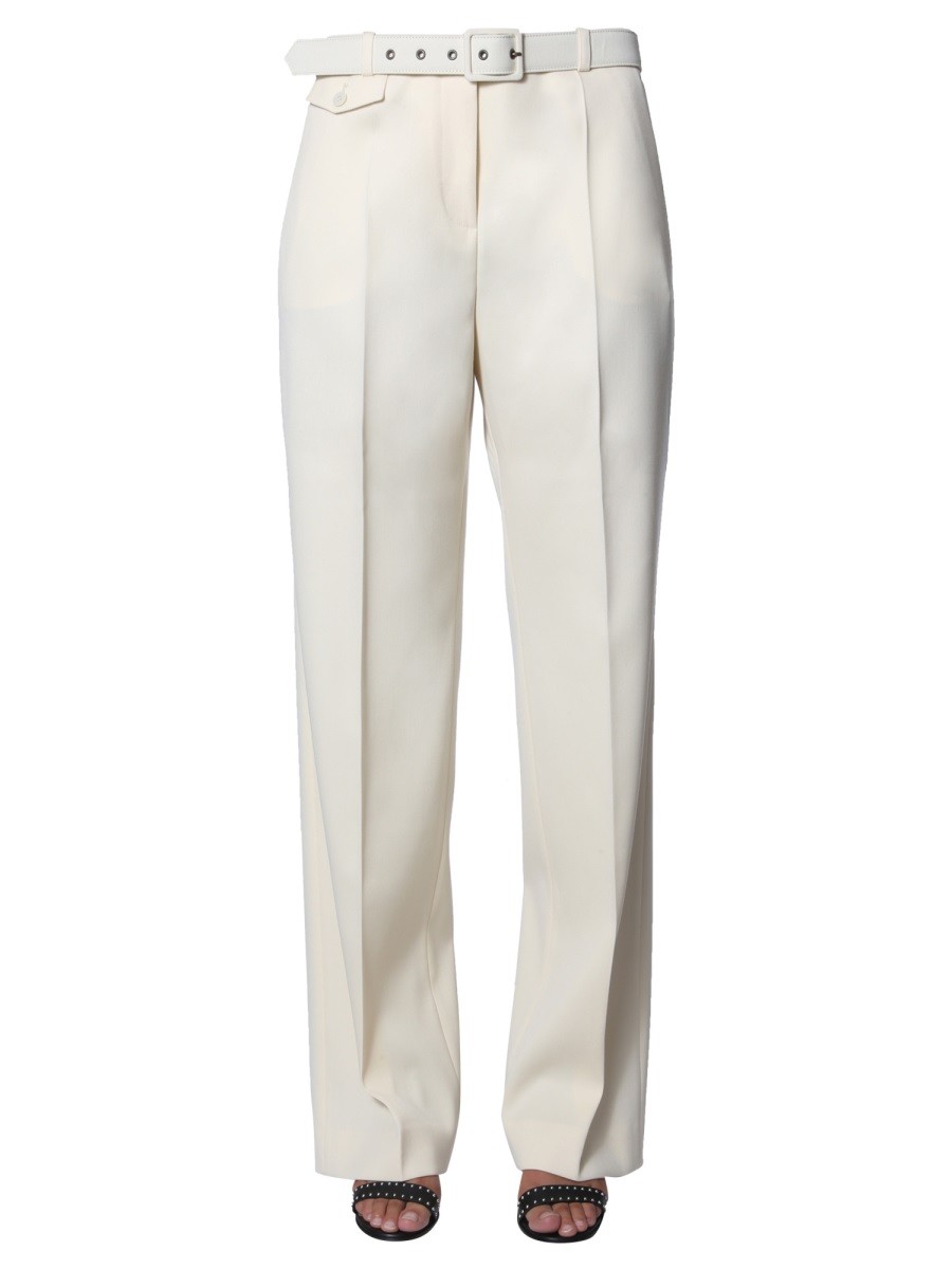 Refresh your wardrobe with the Givenchy women's PANTS WITH BELT in White