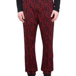 Refresh your wardrobe with the BARACUTA X NEEDLES men's PANTS WITH LOGO in Red