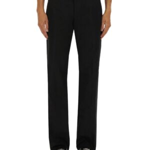 Explore the authentic Alexander Mcqueen men's PANTS WITH "T-BAR" BELT in Black
