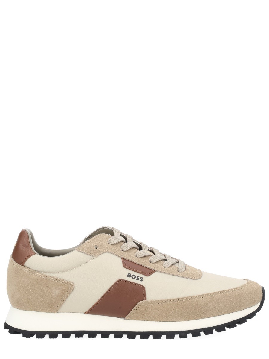 Discover the authentic Boss men's "PARKOUR" SNEAKER in Brown
