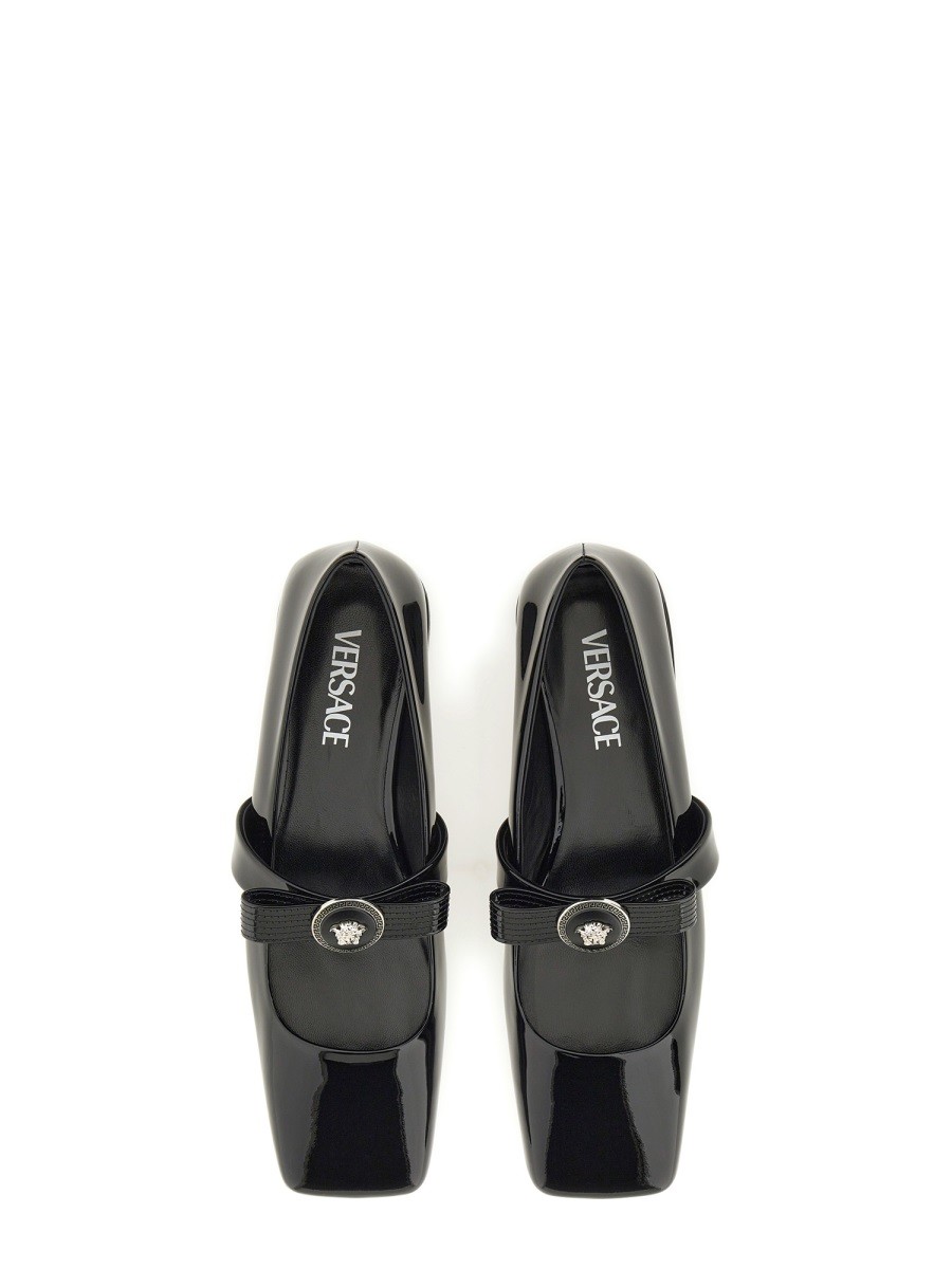 PATENT LEATHER BALLERINA "GIANNI RIBBON" - Image 6