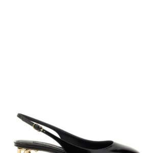 Explore the authentic Dolce & Gabbana women's PATENT LEATHER SLINGBACK in Black