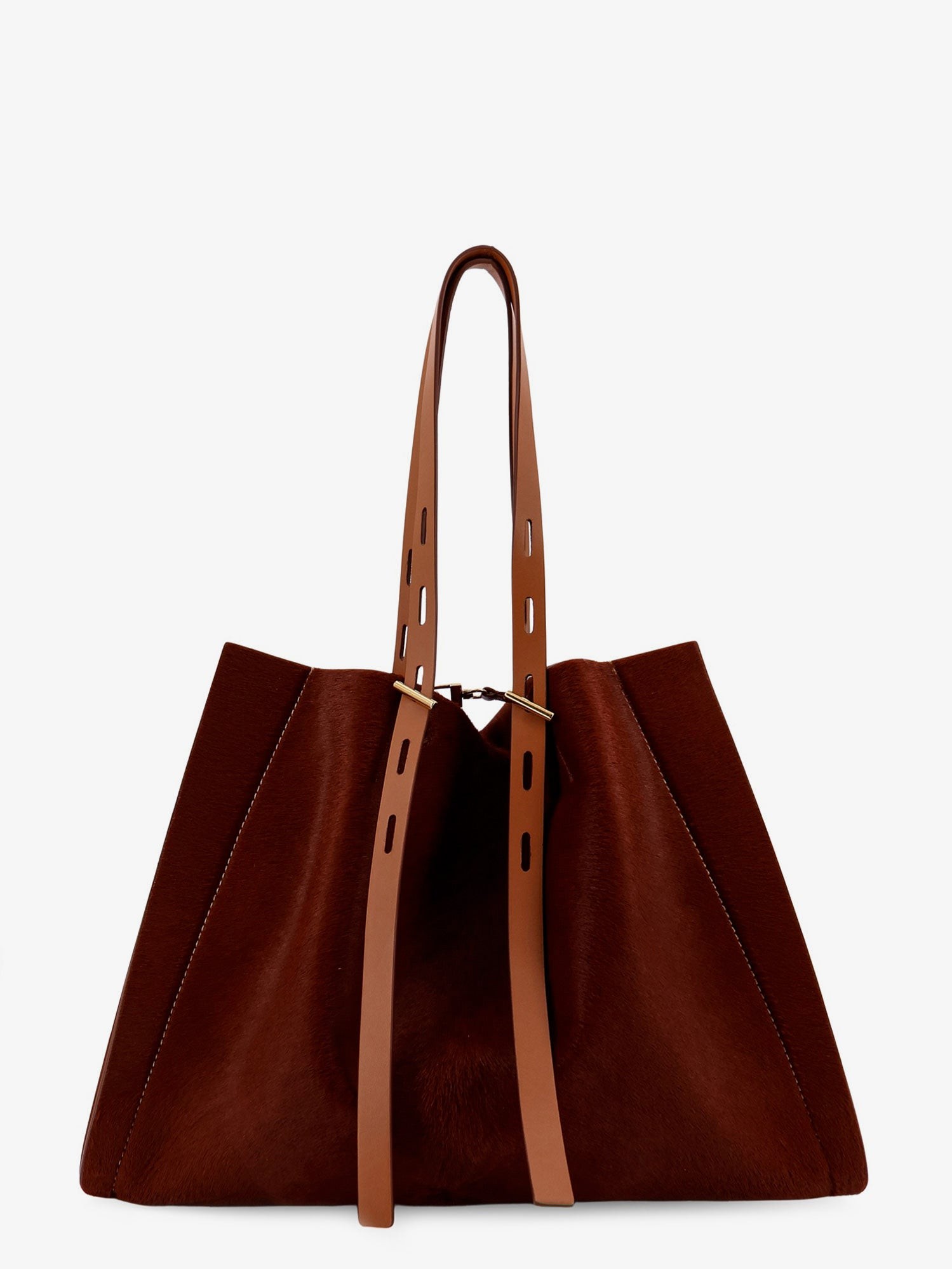 Discover the authentic MINOBOSSI women's Paula pony skin shoulder bag in Cuoio
