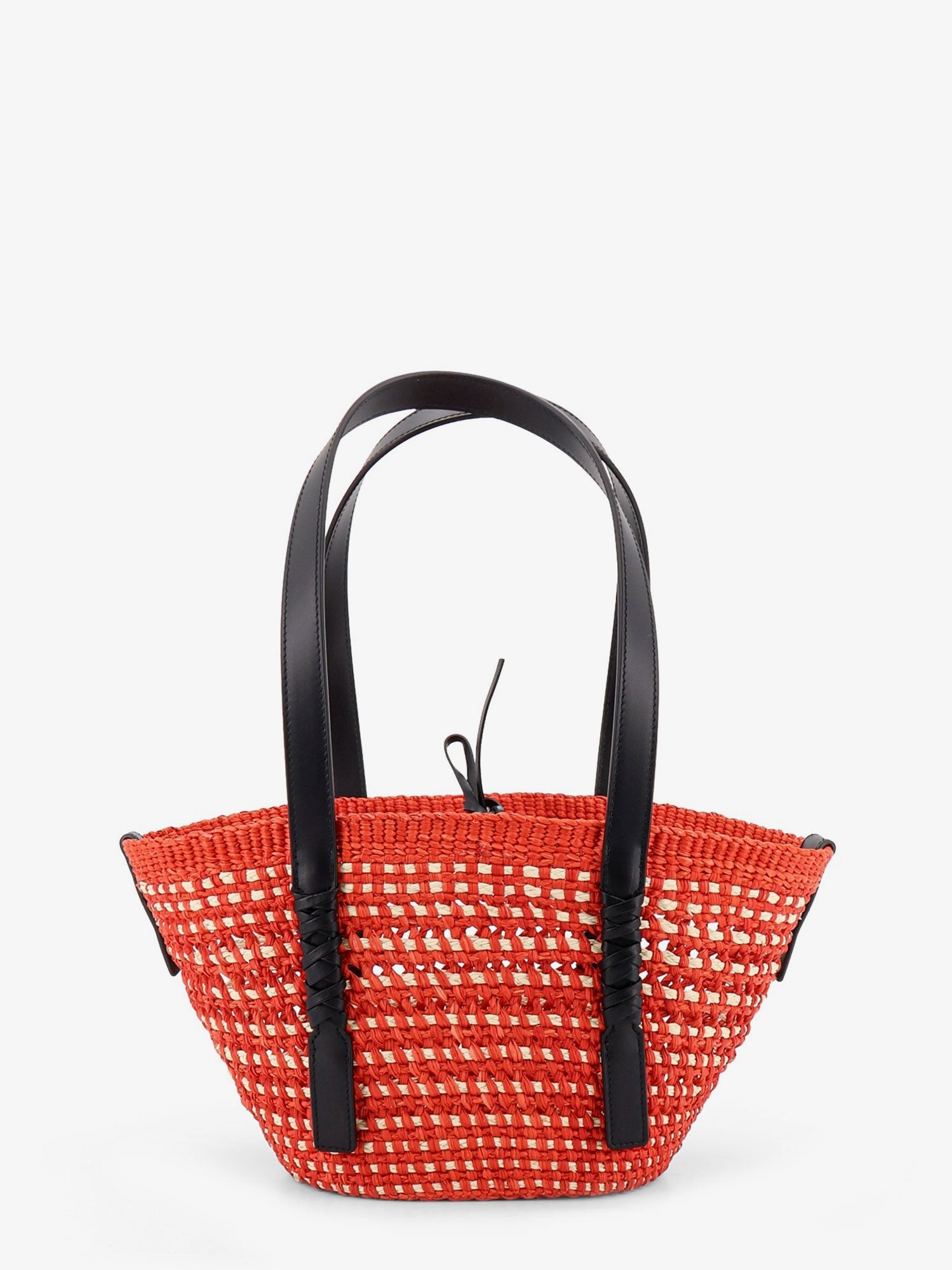 LOEWE – Paula's Ibiza -Braid Basket Small Small Iraca Palm Leaf Shoulder Bag : Color - REDNATURAL, Size - UNI - Image 3