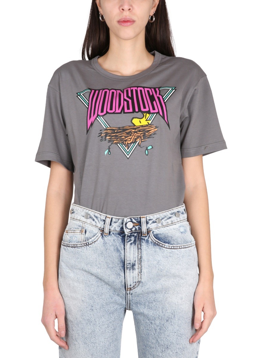 Refresh your wardrobe with the Philosophy Di Lorenzo Serafini women's "PEANUTS" T-SHIRT in Grey