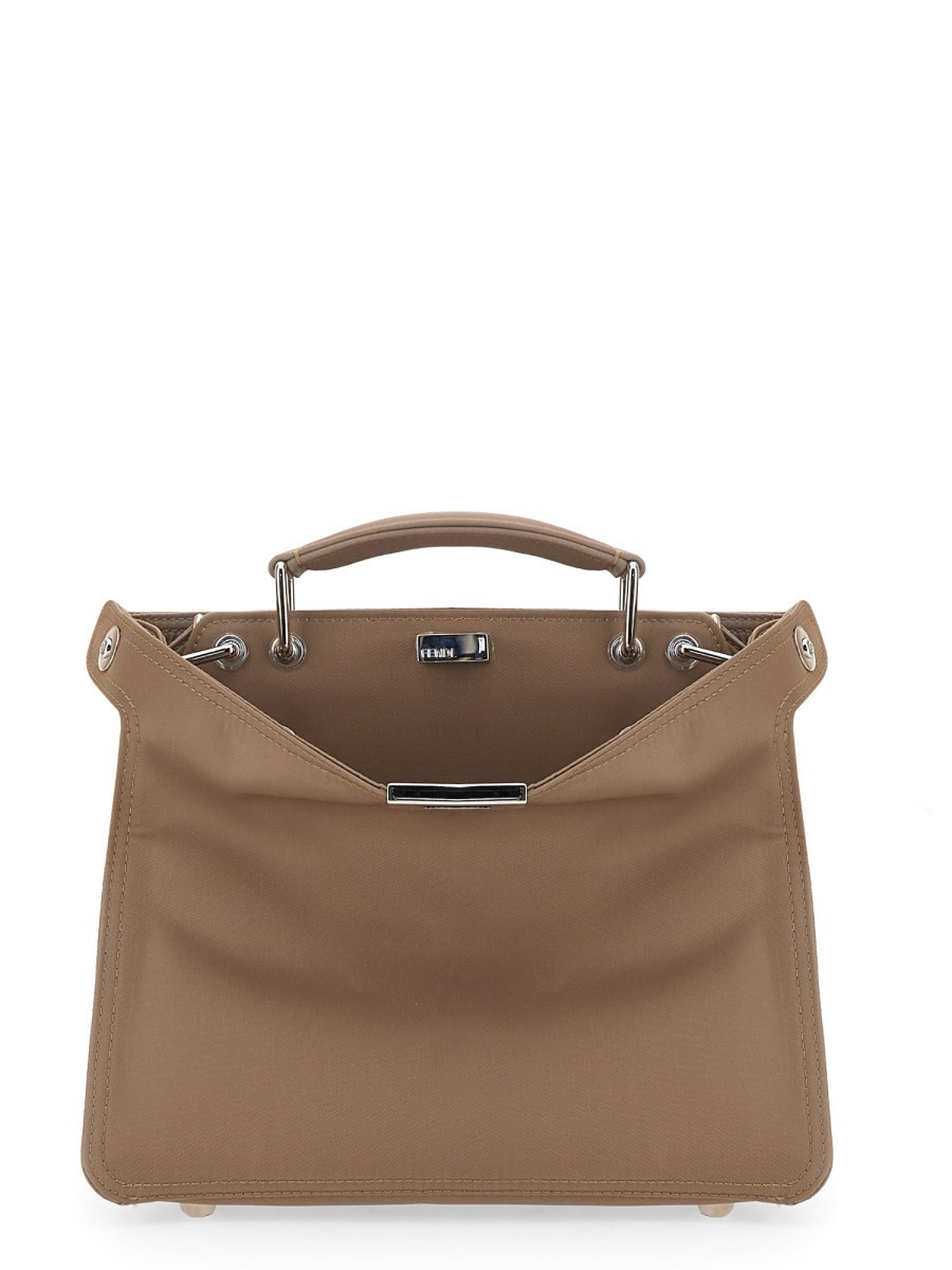 Refresh your wardrobe with the Fendi men's "PEEKABOO ISEEU" BAG SMALL in beige