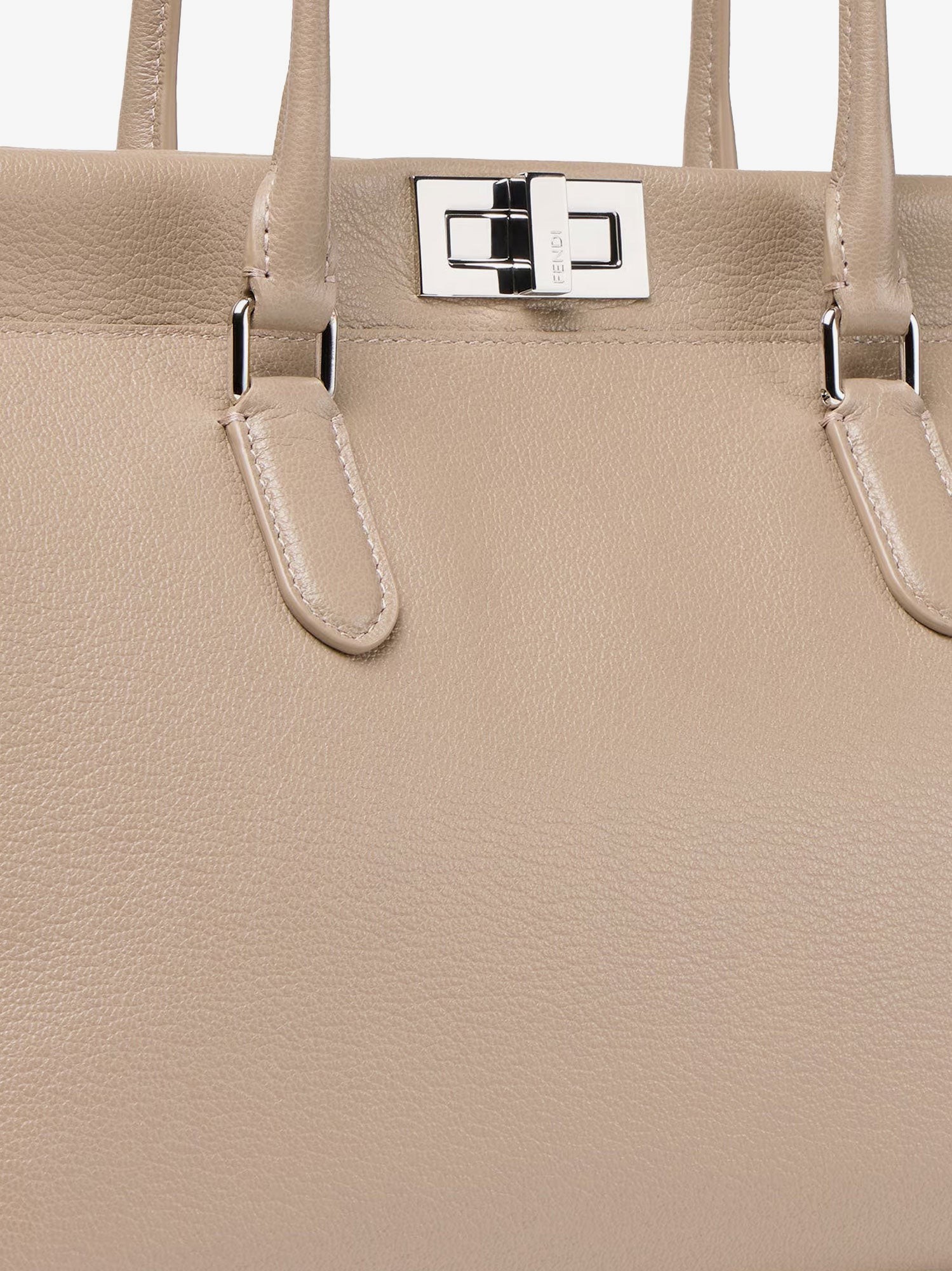 FENDI – Peekaboo Tote leather shoulder bag : Color - Tortora, Size - UNI - Image 5