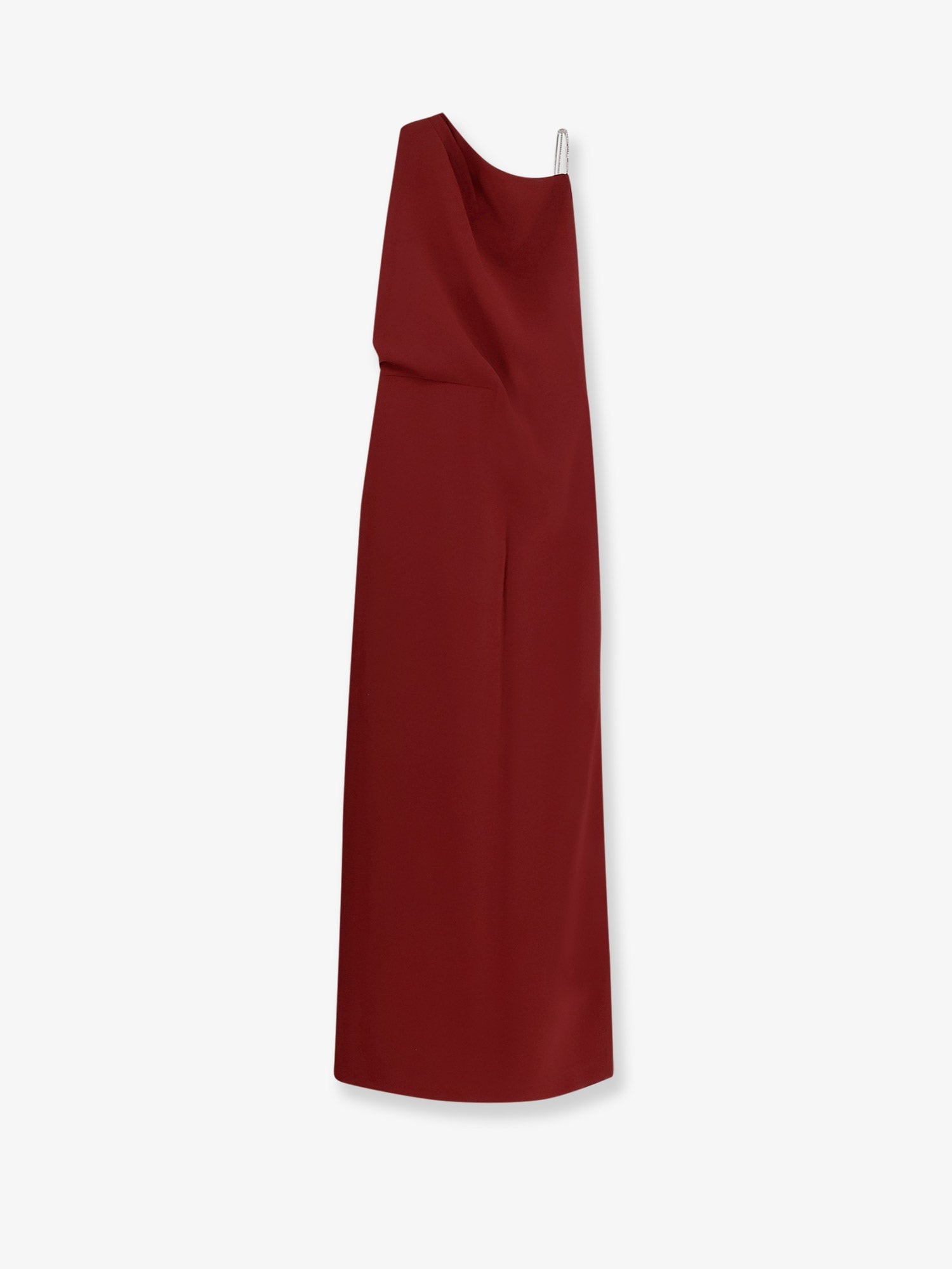 Discover the authentic Max Mara women's Pentola long dress in LAMPONE