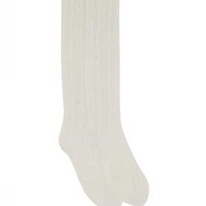 Explore the authentic Valentino women's PERFORATED COTTON SOCKS WITH VLOGO in White