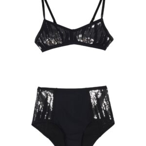 Discover the authentic HUALA women's PIN UP SET WITH SEQUINS in Black