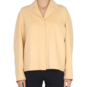 Discover the authentic Max Mara women's "PINK" SHORT COAT in beige