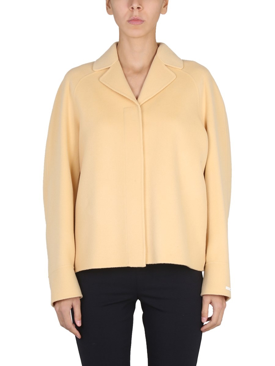 Discover the authentic Max Mara women's "PINK" SHORT COAT in beige