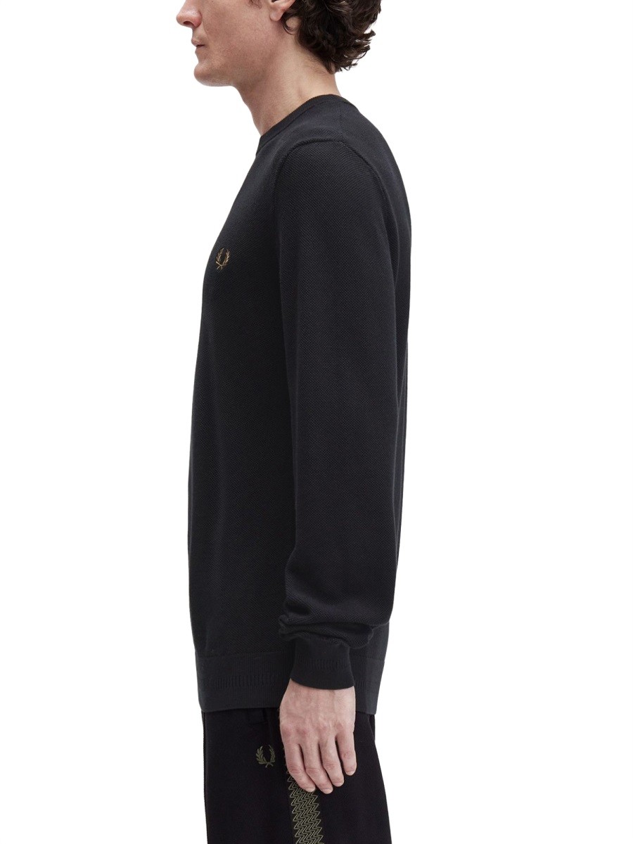 PIQUE SWEATER WITH LOGO - Image 4