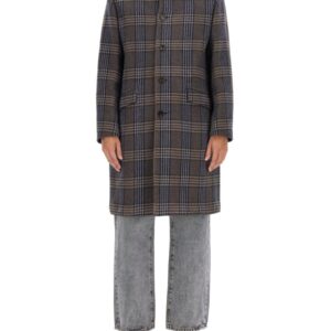 Discover the authentic Etro men's PLAID COAT in Blue