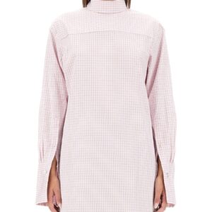 Elevate your look with the Dries Van Noten women's PLAID SHIRT in Pink