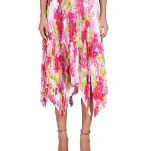 Refresh your wardrobe with the Versace women's PLEATED SKIRT in MULTICOLOUR