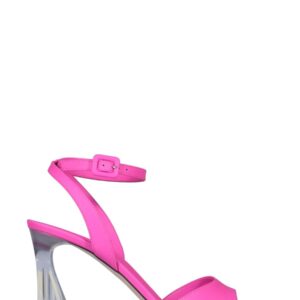Discover the authentic Giuseppe Zanotti women's PLEXI HEEL SANDALS in Fuchsia