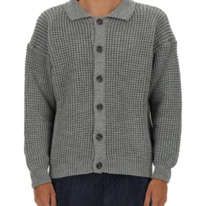 Discover the authentic FAMILY FIRST men's POLO CARDIGAN in Grey