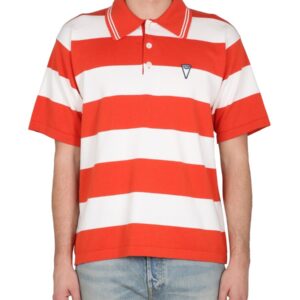Refresh your wardrobe with the Kenzo men's POLO SHIRT 'NAUTICAL STRIPES' in Red