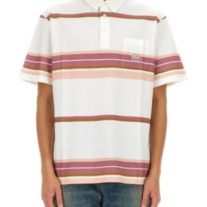 Explore the authentic Etro men's POLO SHIRT WITH PEGASUS EMBROIDERY in Ivory