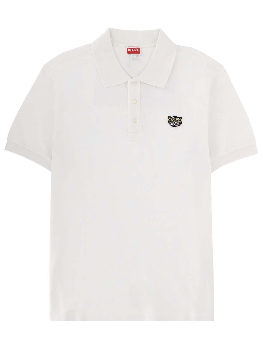 Discover the authentic Kenzo men's POLO WITH LOGO in White