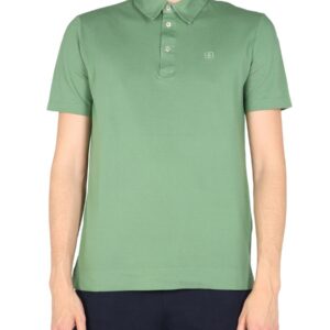 Explore the authentic Ballantyne men's POLO WITH LOGO EMBROIDERY in GREEN