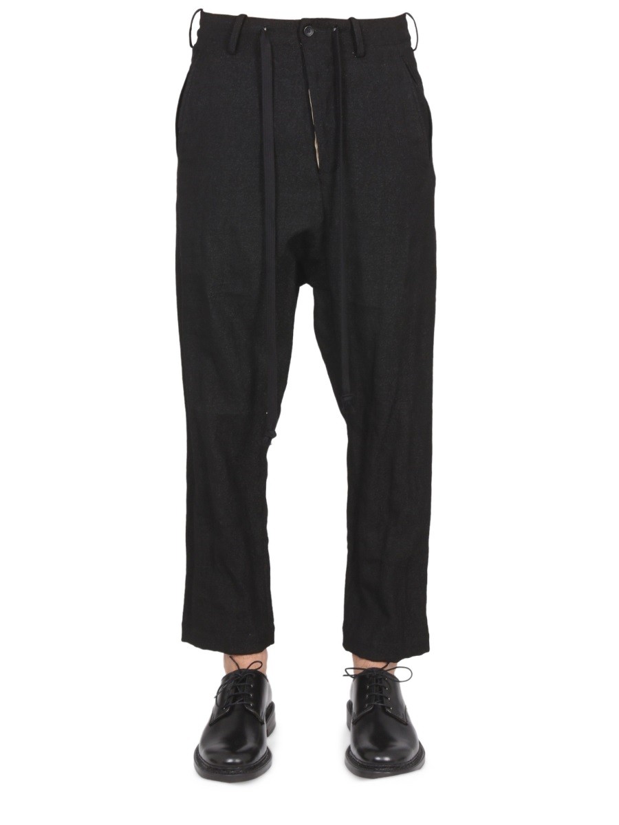 Discover the authentic UMA WANG men's POOJA PANTS in Black