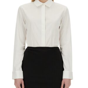 Refresh your wardrobe with the Helmut Lang women's POPLIN FITTED SHIRT in White