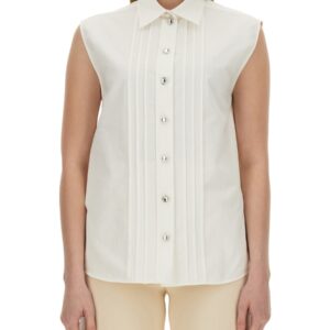 Refresh your wardrobe with the Moschino women's POPLIN SHIRT in White