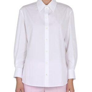 Refresh your wardrobe with the Alexander Mcqueen women's POPLIN SHIRT in White