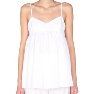Discover the authentic ASPESI women's POPLIN TOP in White