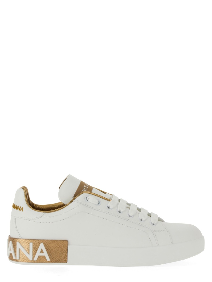 Explore the authentic Dolce & Gabbana women's SNEAKER "PORTOFINO" in White
