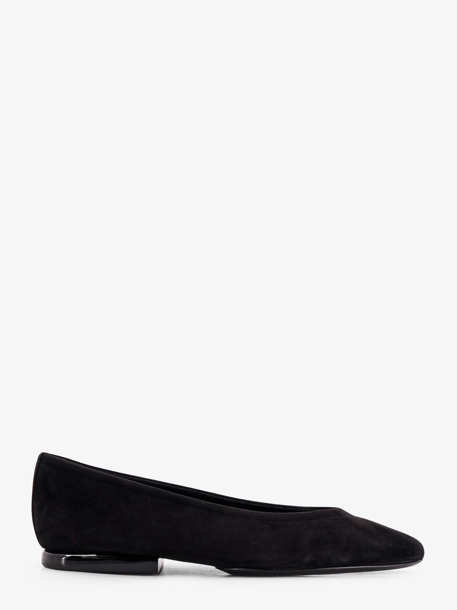Discover the authentic LORO PIANA women's Primula suede ballerinas in Black