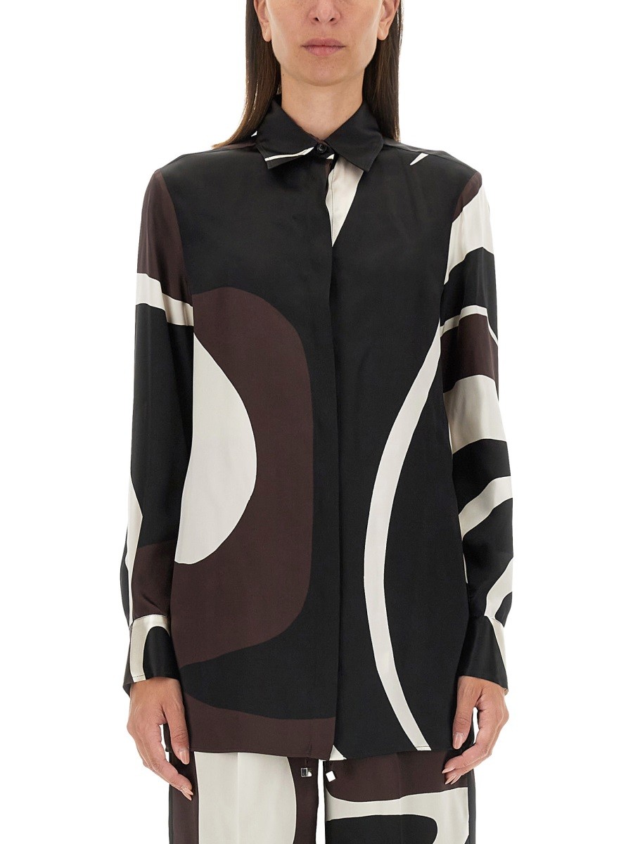 Discover the authentic KITON women's PRINTED SHIRT in Brown