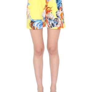 Discover the authentic msgm women's PRINTED SHORTS in Yellow