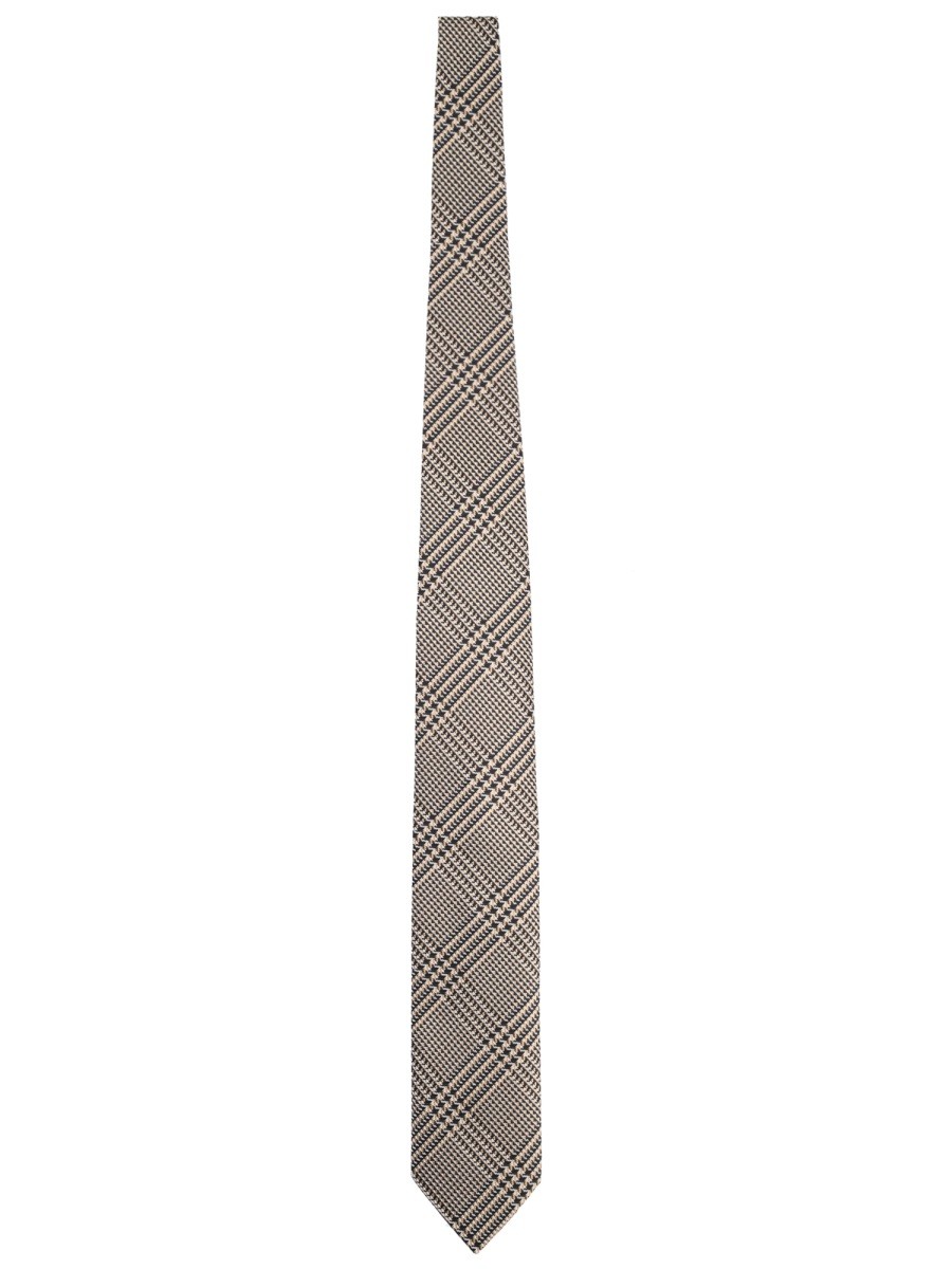 Discover the authentic TOM FORD men's PRINTED SILK TIE in Brown