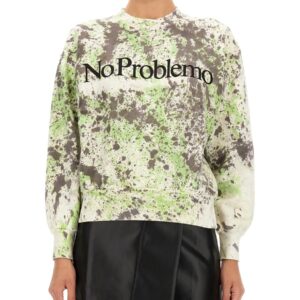 Refresh your wardrobe with the ARIES unisex PRINTED SWEATSHIRT in MULTICOLOUR
