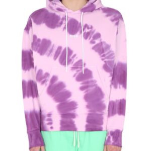 Explore the authentic msgm men's PRINTED SWEATSHIRT WITH MICRO LOGO in Lilac
