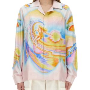 Explore the authentic CASABLANCA women's "PSYCHEDELIC NIRVANA" SHIRT in MULTICOLOUR