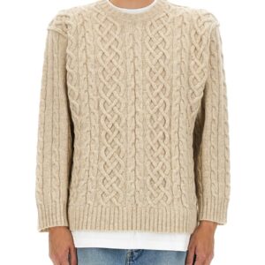 Refresh your wardrobe with the Moschino men's PULLOVER WITH T-SHIRT in Ivory