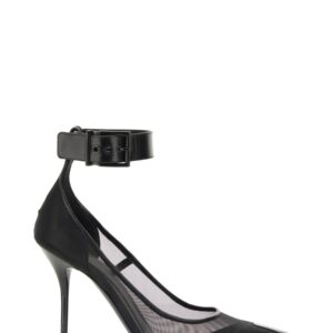 Discover the authentic Alexander Mcqueen women's PUNK PUMPS WITH STRAP in Black