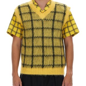 Discover the authentic Marni men's QUAD VEST in Yellow