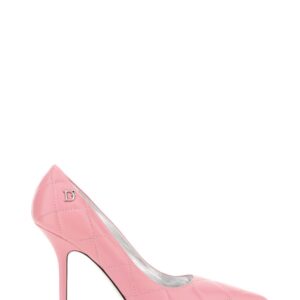 Refresh your wardrobe with the Dsquared2 women's QUILTED LEATHER PUMPS in Pink
