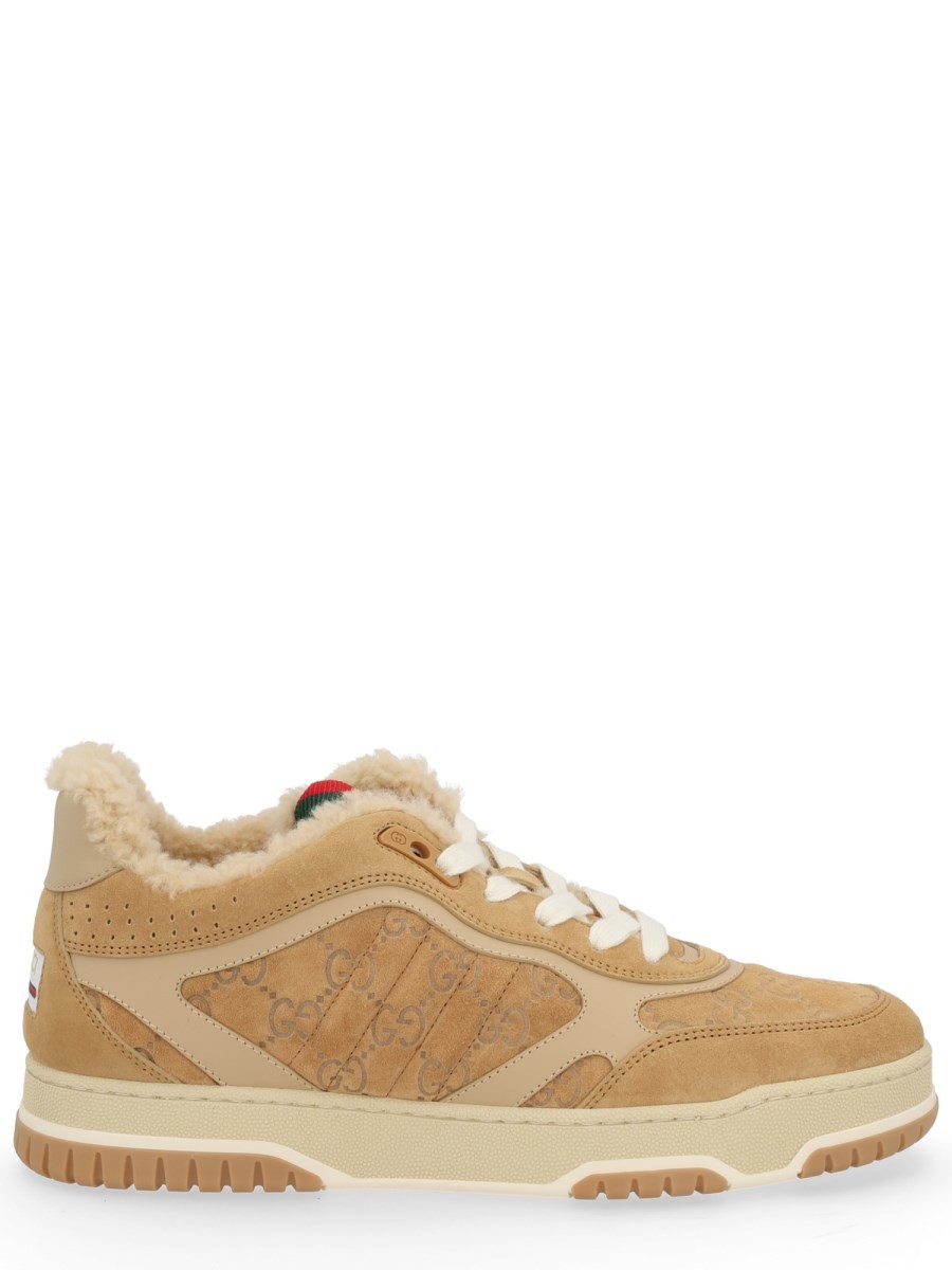 Elevate your look with the Gucci women's "RE-WEB" SNEAKER in Brown
